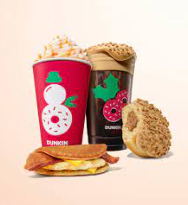 Dunkin Donuts Holiday Menu